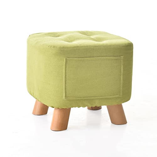Repose-Pieds Bois Soulagement Jambes Pouf Triangulaire Vert - 2
