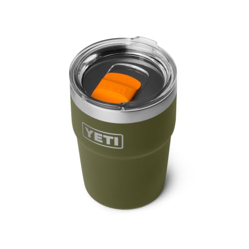 Image of YETI Rambler 16 oz Stackable Tumbler, Vacuum Insulated, Stainless Steel with MagSlider Lid | Stackable