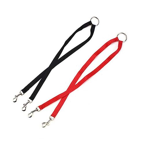 Leadigol 2PCS Dog Leash, Double Dog Leash, Dual Double Dog Splitter Lead, Two Dog Lead Splitter, Durable Walker Trainer Leash, Nylon Two Way Double Dog Leash
