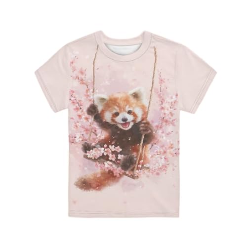 Image of WELLFLYHOM Kids Tshirts Girls Boys Short Sleeve Crewneck Tees Shirts Casual Sport Pullover Tops Size 3-16 Years