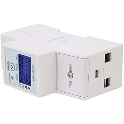Cryfokt Watt Hour Meter Digital Display Adjustable Energy Meter for Home and Office Use AC Two-Line LCD 1 Unit