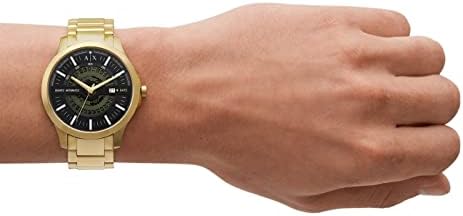 Armani Exchange - Hampton Collection, Gold Color, Stainless Steel watchstrap for Male AX2443