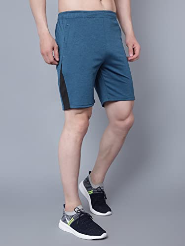 Image of John Ally Mens Gym Shorts Built with Durable Both Sider Zipper Pocket and Moisture Wicking Fabric for Workout, Yoga, Running and Lounge wear.