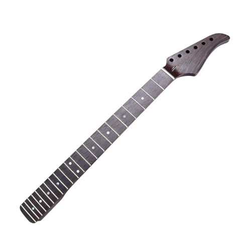 Fockety Electric Guitar Neck, 22 Frets Wenge Wood Material Guitar Neck Replacement