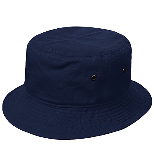 Image of Falari Men Women Unisex Cotton Bucket Hat 100% Cotton Packable for Travel Fishing Hunting Summer Camp