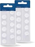 Power Domes 6mm Double Vent Hearing Aid for Oticon Replacements, Oticon Minifit Double Vent Bass Domes, 2 Pack of 10 Each (Total 20Pcs)