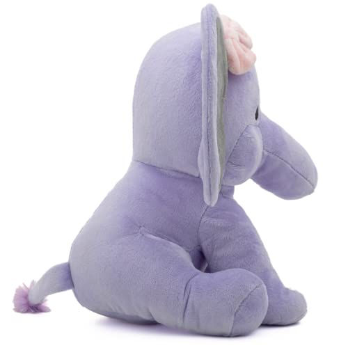 KINREX Elephant Stuffed Animals – Stuff Animal Plush Toy for Babies Girls Boys, Elephants Plushie Teddy Bear Toys for Birth Stats Baby Shower Infant Newborn Boy & Girl, Purple Measures 9 Inches - Image 3