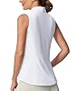 Casei Women's Sleeveless Golf Polo Shirt with Sunglass Loop, UPF 50+ Quick Dry Tennis Pickleball No-Tuck Peplum Top 1/4 Zip #1