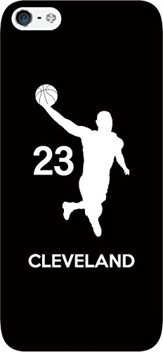 iPhone7/iPhone7_Plus/iPhone/Xperia/Galaxy/その他Android選択可:バスケットシルエット(ブラック/クリーブランド:23番_B) iPhone SE用 iPhone7/iPhone7_Plus/iPhone/Xperia/Galaxy/その他Android選択可:バスケットシルエット(ブラック/クリーブランド:23番_B) iPhone SE用