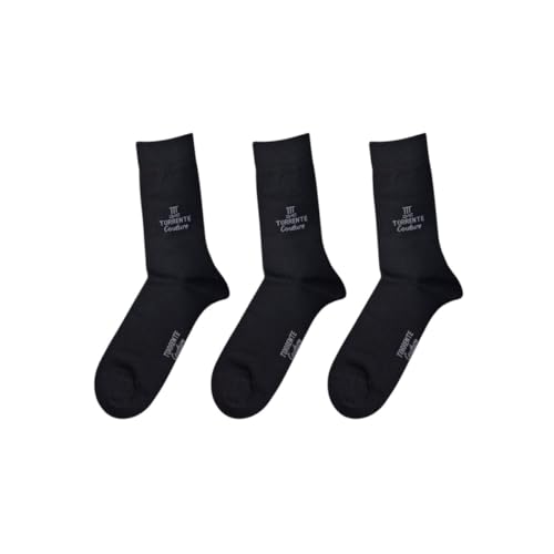 TORRENTE COUTURE Chaussettes x3 unis Sneakers - 39/42 Noir