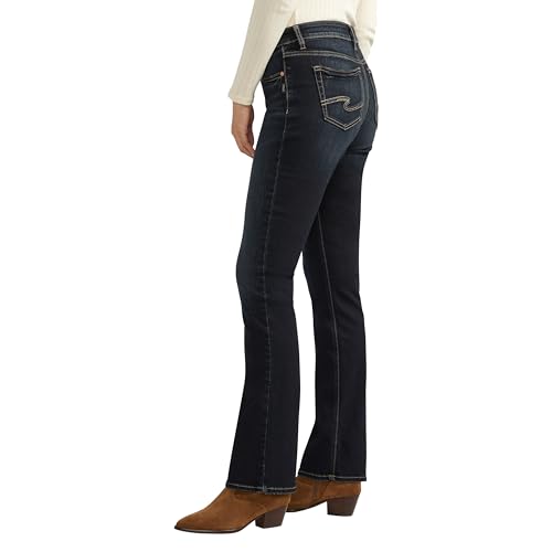 Image of Silver Jeans Co. Women's Elyse Mid Rise Comfort Fit Slim Bootcut Jeans