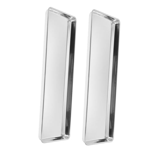 Hohopeti 2pcs Stainless Steel Steam Pan for Rice Tray for Kitchen Food Serving and Easy to Clean