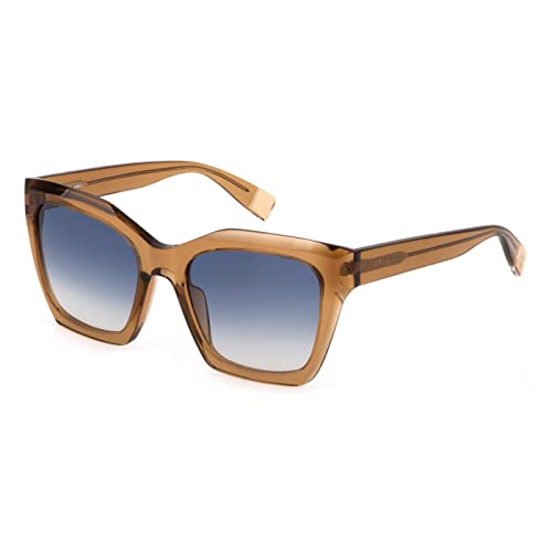 FURLA SFU621V Gafas, Shiny TRANSP.Cognac, 53 para Mujer