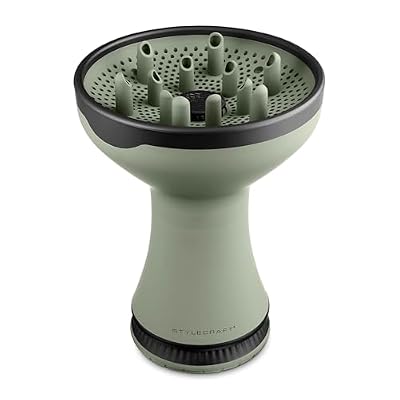 Stylecraft Sage Collection Diffuser Hair Dryer for Curly Hair, Ion Generator for Frizz-Free Curls