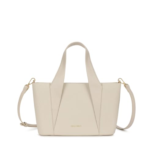 Image of Fastrack Mocha Plait Satchel | Faux-Leather Women's Handbag | Dual Carry with Braided Texture & Zipper Closure