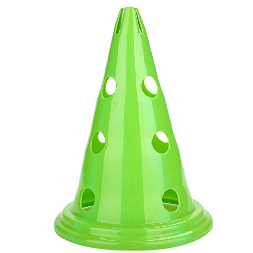 Goodjobb 5Pcs Cone de treinamento de futebol Sinal de bloqueio de estrada Barril Triângulo Cone de e