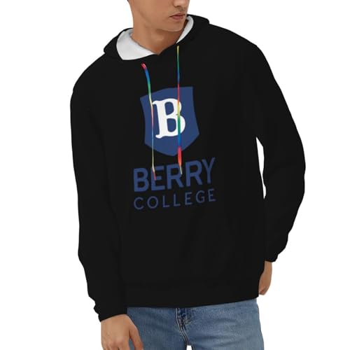 Berry College Hoodie Men'S Hooded Casual Sweatshirt Drawstring Pullover With Pocket2