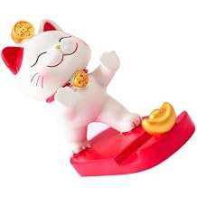 Cat Phone Holder, Cat Phone Stand Desk Ornament Kawaii Phone Stand Cute Cat Phone Holder Cute Cat Cell Phone Stand for Home Tabletop Office 01
