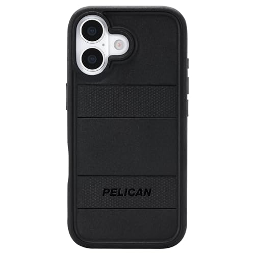 Pelican Protector iPhone 17 Case [Compatible with MagSafe] Rugged Magnetic Phone Case with 16ft Military-Grade Drop Protection - Heavy Duty Phone Cover for iPhone 17 - Black