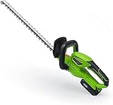 Potente Trimador de corte de cobertizo inalámbrico de 20V con cuchilla de corte de 560 mm para todas sus necesidades de recorte de arbustos.