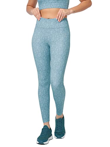 Image of CULT High Waist Running Tights with Side Pocket | Geometric Print | Breathable | Moisture-Wicking | Curved Hem