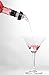 Barwareaffair Measured Alcohol and Liquor Pourer with Black Collar Automatic Liquor Pour Spout Auto-Measure Bottle Pourer (12, Clear 1 Oz)