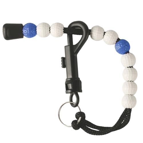 WHTCHSU 1 Piece Golf Beads Score Counter with Clip, Golf