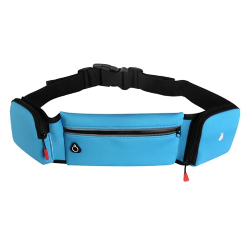 Doble bolsillos para correr bolsa impermeable al aire libre deporte cintura ejercicio fitness bolsa de teléfono ajustable