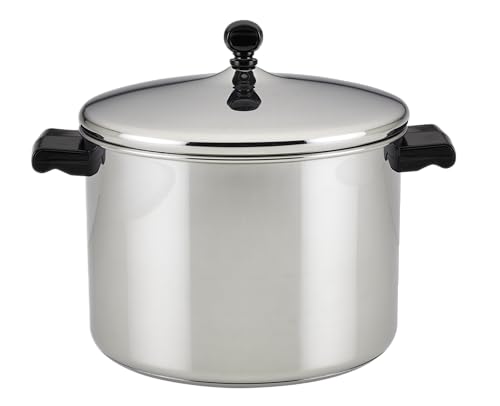 Image of Farberware Classic Stainless Steel 8-Quart Stockpot with Lid, Stainless Steel Pot with Lid, Silver