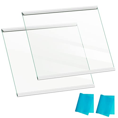 UPGRADED W11130203 Glass Shelf Compatible with Whirlpool Freezer Shelf Replacement Refrigerator Glass Door Shelves Parts W10527849 W10773887 PS12347522 WRS571CIHZ04 WRS571CIHZ01 Glass Freezer Shelf