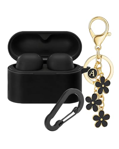 Coque silicone anti-choc Sony WF-1000XM6 avec mousqueton fleur