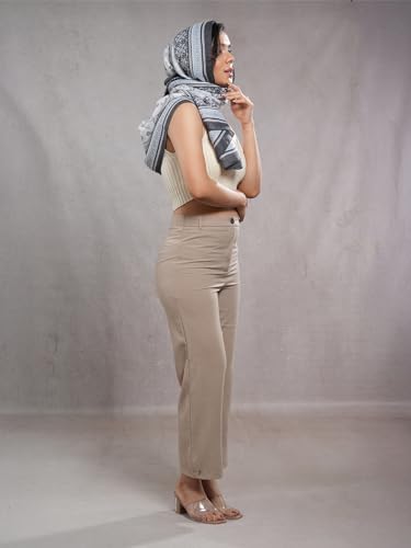 Image of Viscose Scarf for Women | Lightweight & Long | Stole for Women - Stylish Design | Neck Scarf, Hair Scarf, & Head Scarf for Women & Girls | All Season Accessory