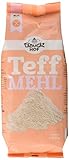 Bauckhof Teffmehl Vollkorn glutenfrei, 2er Pack (2 x 400 g) - Bio