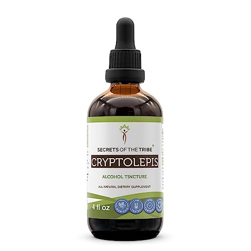 Secrets of the Tribe Cryptolepis Tincture Alcohol Extract High-Potency Herbal Drops Tincture Made from Wildcrafted Cryptolepis Sanguinolenta 4 oz
