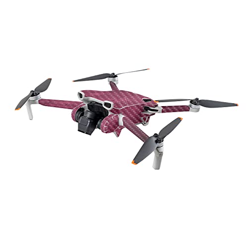 Image of MightySkins Carbon Fiber Skin Compatible with DJI Mini 3 - Pink Gravel | Protective, Durable Textured Carbon Fiber Finish | Easy to Apply | Made in The USA