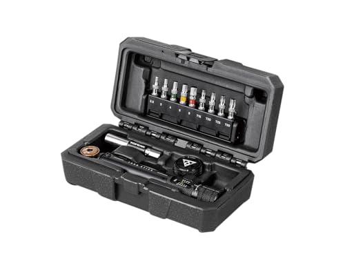Topeak Torq Stick Pro 2-10 Nm, Tool Box w/TorqStick 2-10nm, Finger bit Holder, Speed Sleeve bit Holder, 9 Tool bits (2-10Nm, 9 Tool Bits)