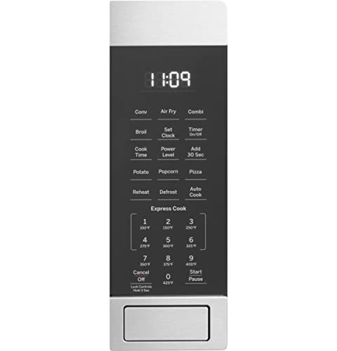 Ge 3-In-1 Countertop Microwave Oven | Complete With Air Fryer, Broiler & Convection Mode | 1.0 Cubic Feet Capacity, 1,050 Watts | Kitchen Essentials For The Countertop Or Dorm Room | Stainless Steel #TOP2