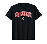 Elite Authentics Cincinnati Bearcats Arch Over Unisex-Adult Black T-Shirt