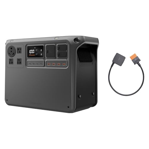 Image of DJI Power 2000 Portable Power Station, SDC to Mavic 3 Cable, 2048Wh LFP Battery, Compact Size, 3000W Stable Output, Drone Ready in 30 Mins, Camping, Filmmaking, Flight Session