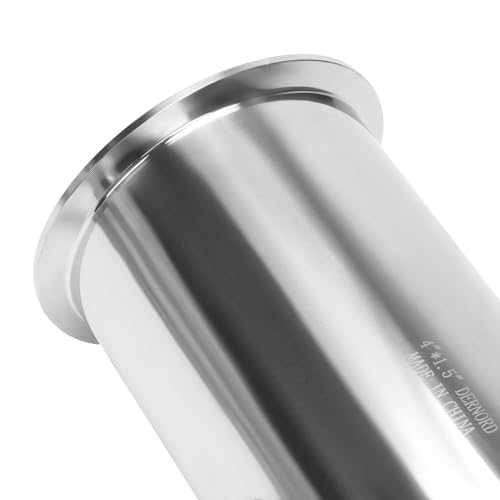 Image of DERNORD Reducing Clamp Tee 3 Way Stainless Steel 304 Sanitary Fitting (Pipe OD: 4 inch x 4 inch x 1.5 inch)