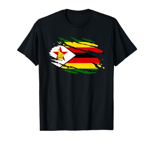 Zimbabwe In My DNA Zimbabwe Flag Proud Zimbabwean Men Women T-Shirt