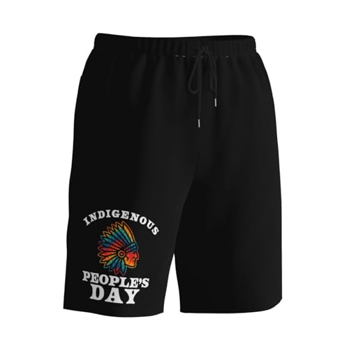 Indigenous People Day Native American Men's Quick-Dry Board Shorts 7" - Swim Trunks Summer Hawaii Beach2