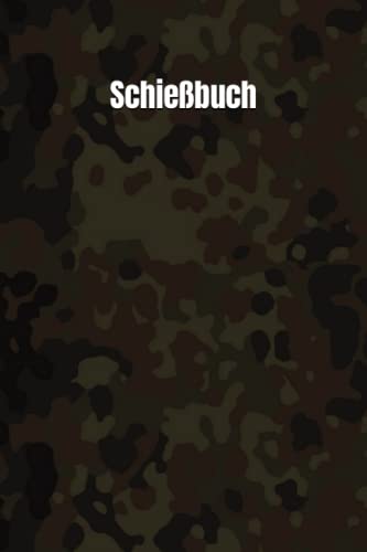 Schießbuch für Sportschützen: Flecktarn Schützenbuch | Schießsport Tagebuch | Trainingsnachweis für Behörde