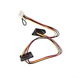 Rehoetom Connecteur de câble d'alimentation 6 broches vers 2 ports pour disque dur SATA pour cartes mères Acer   37 cm, construction en plastique et métal, alimentation fiable