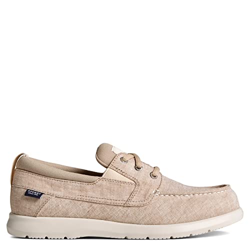 Sperry Men's, Bowrider Plushstep 3-Eye Slip-On Sand 9.5 W2