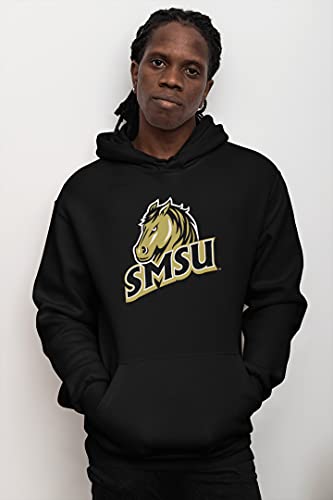 CreateMyTee | Southwest Minnesota SMSU Logo Full Color Hooded Sweatshirt3