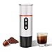 Produktbild COTGCO Tragbare Kaffeemaschine mit Akku für Camping - Tragbare Espressomaschine für Reise - Erhitzt 40 ml Kaffee in 3 Minuten im Auto - Kaffee Genießen Outdoor - Kompatible Nespresso Kapseln - Weiß