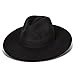 Lucky Brand Women's Hat | Wide Brim | Felt | Rancher | Americana | Western Inspired | Classic | Fashion | Cowboy, Ranger-Black, One Size