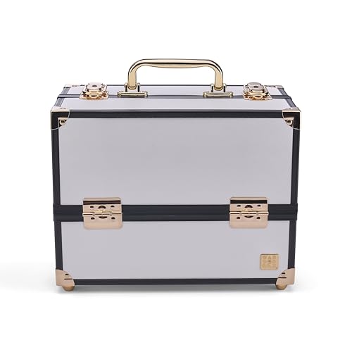 Caboodles Women's Make Me Over Train Case, White
