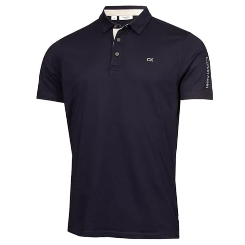 Polo Golf Calvin Klein Homme bleu pour le club house